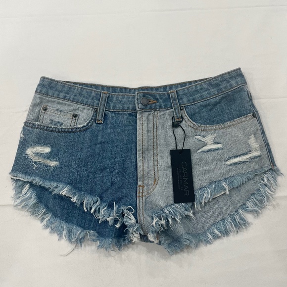 [NWT] Carmar Denim | Morgan Styx Mixed Denim Shorts (Waist 28) - Picture 7 of 12